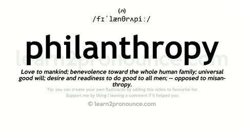 Pseudophilanthropic Definition .